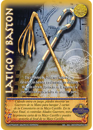 Látigo y Bastón (Kit de Batalla Ra - aniversario)