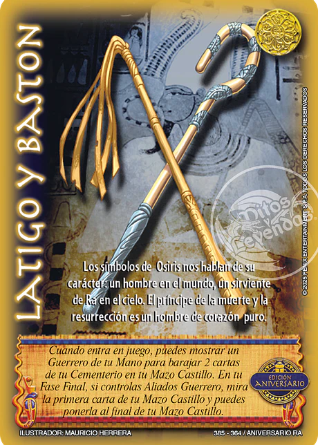 Látigo y Bastón (Kit de Batalla Ra - aniversario)