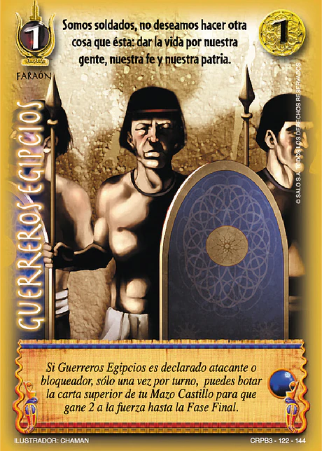 Guerreros Egipcios (CRPB3 - Faraón)
