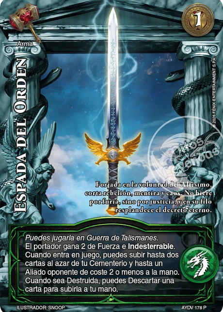 Espada del Orden (Kit de Batalla - Serafín)