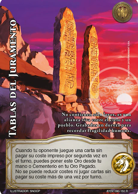 Tablas del juramento (Vigilantes - Real)
