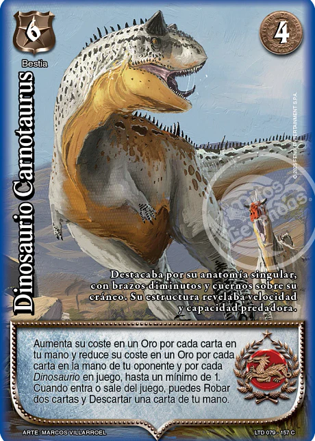Dinosaurio Carnotaurus (LTD - Cortesana Foil)