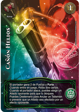 Cañón Helios (Kit Profecías)