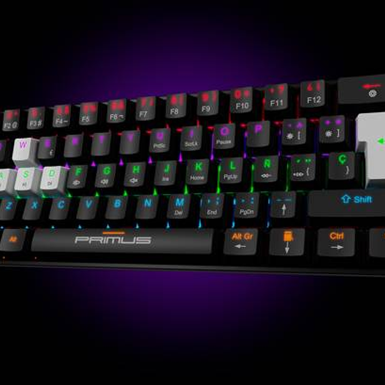 Primus Gaming Teclado mecanico 60 por ciento con cable Negro 1
