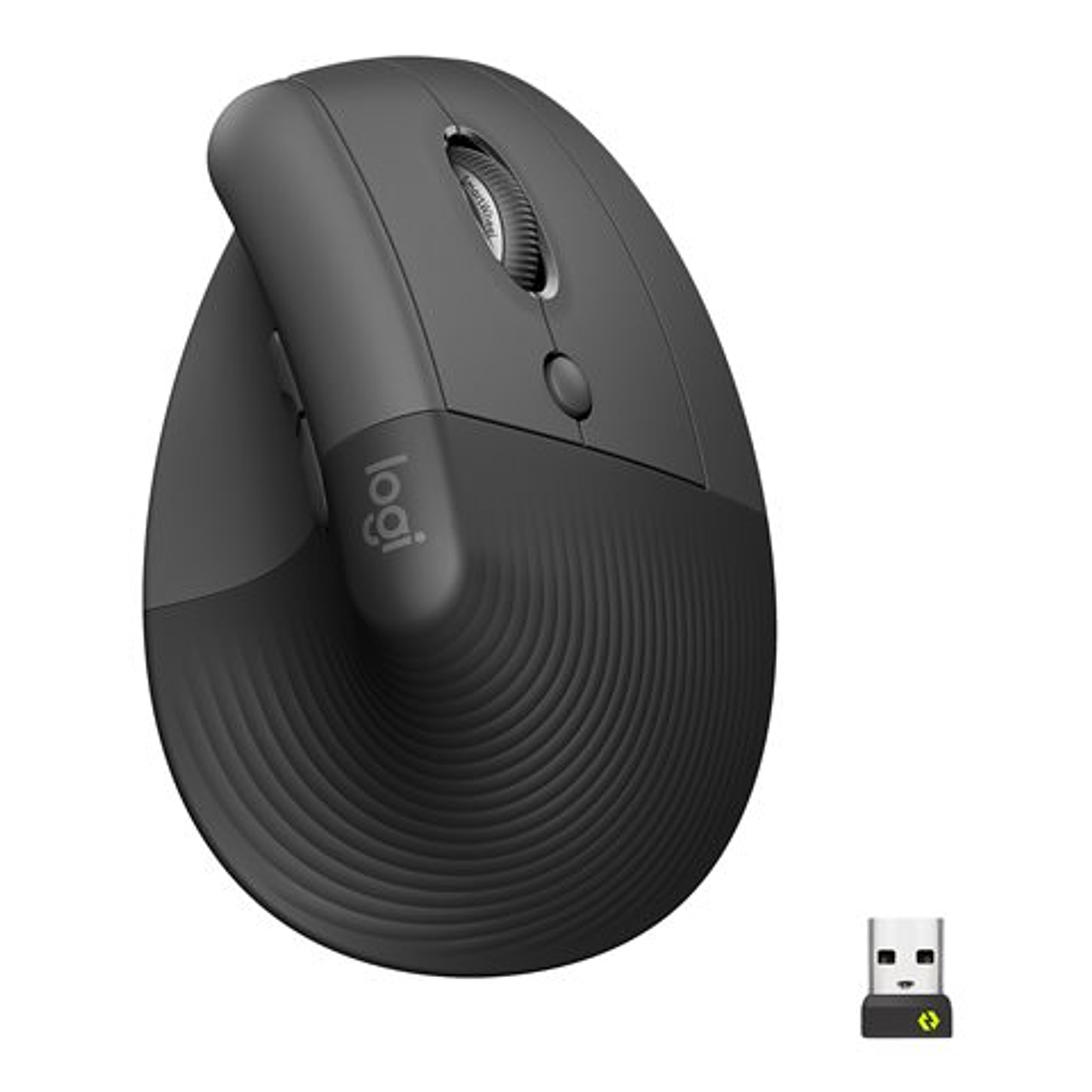 Logitech Mouse Inalambrico Lift Vertical Grafito 1