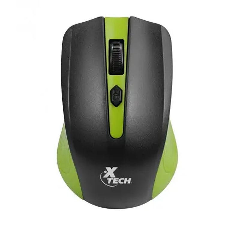 Xtech Mouse inalambrico 1600DPI 4 botones verde  1