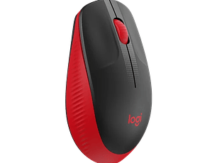 Logitech Mouse M190 Wireless Rojo inalambrico USB