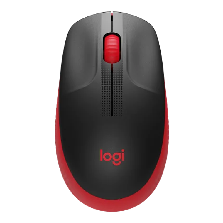 Logitech Mouse M190 Wireless Rojo inalambrico USB 2