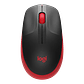 Logitech Mouse M190 Wireless Rojo inalambrico USB - Miniatura 2