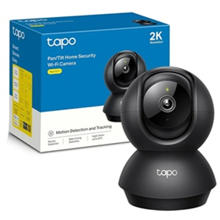 TP-LINK TAPO C210 Camara Movil PT Negra WiFi 3Mpix IA/ONVIF/ 2