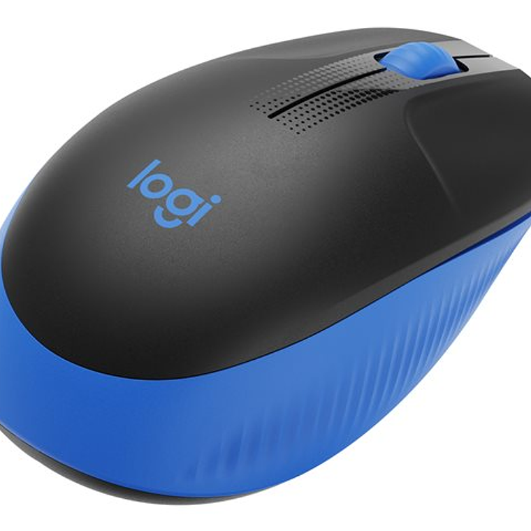 Logitech Mouse Inalambrico M190 Negro/Azul 2
