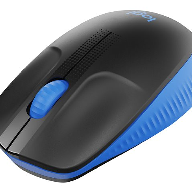 Logitech Mouse Inalambrico M190 Negro/Azul 3