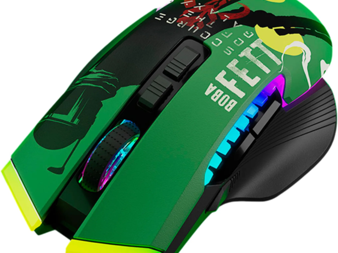 PGLC  Mouse Inalambrico PMO-S205BF 3 Mode 10000dpi Boba Fett 1