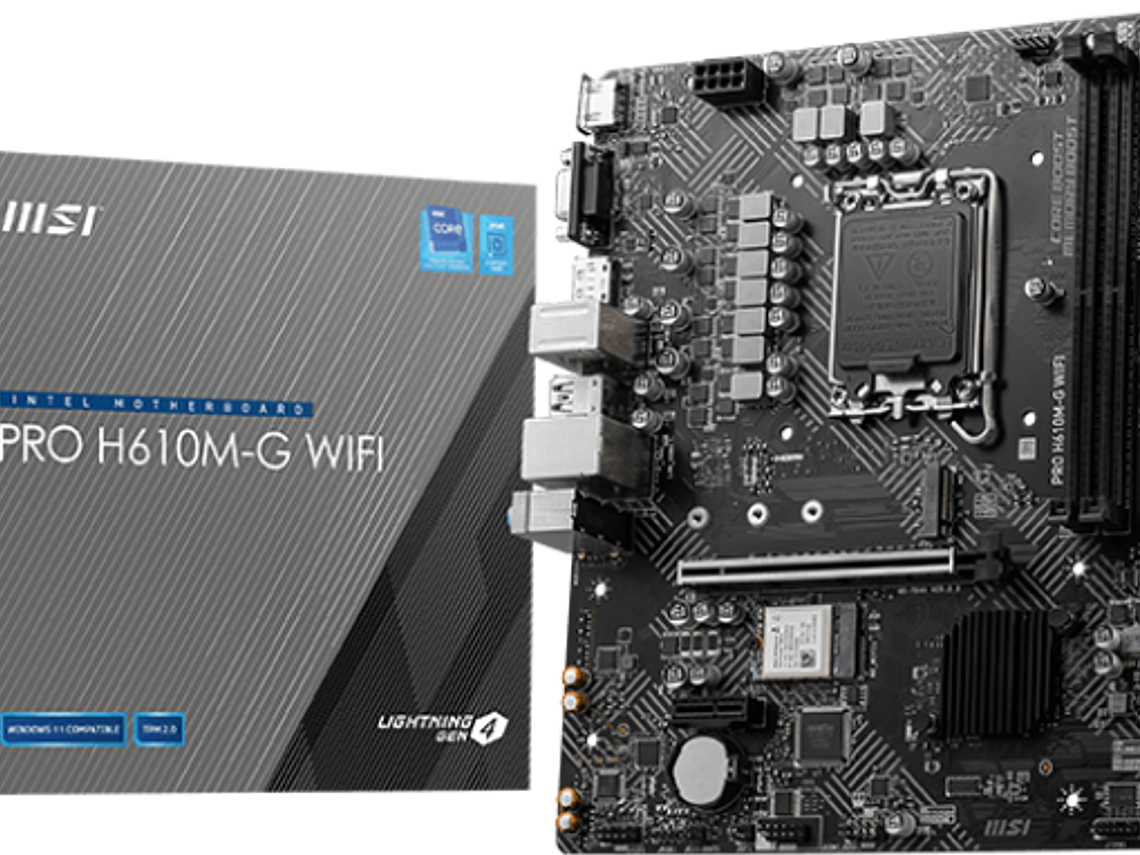 MSI Motherboard PRO H610M-G/WIFI/BULK/Micro ATX/LGA17/DDR5 1