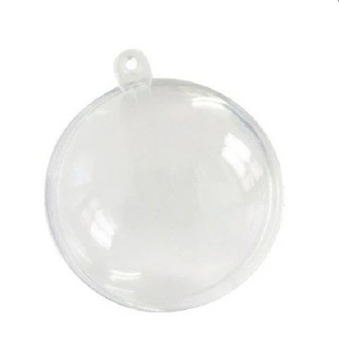 Esfera acrilica 8cm transparente por unidad