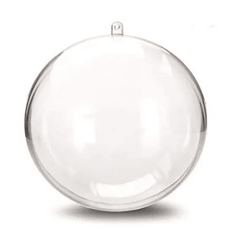 Esferas acrilica  transparente 8cm  por mayor (por embalaje de 500 unidades)