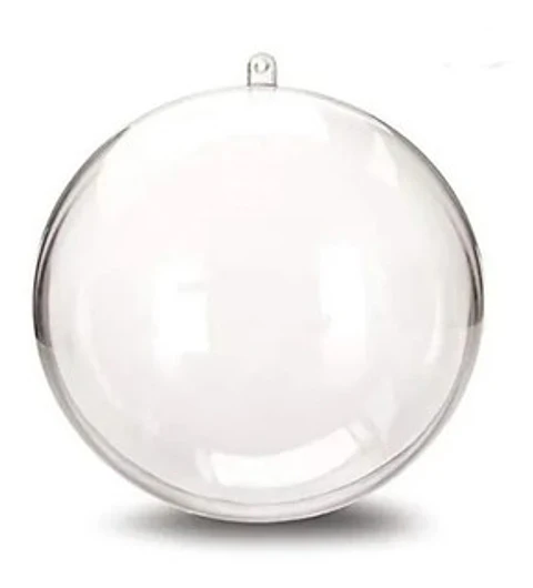 Esferas acrilica  transparente 8cm  por mayor (por embalaje de 500 unidades)