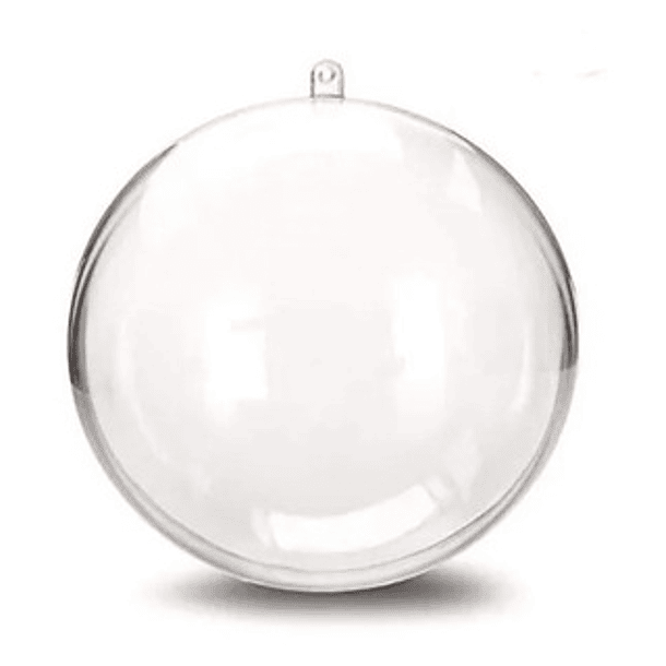 Esferas acrilica  transparente 8cm  por mayor (por embalaje de 500 unidades)
