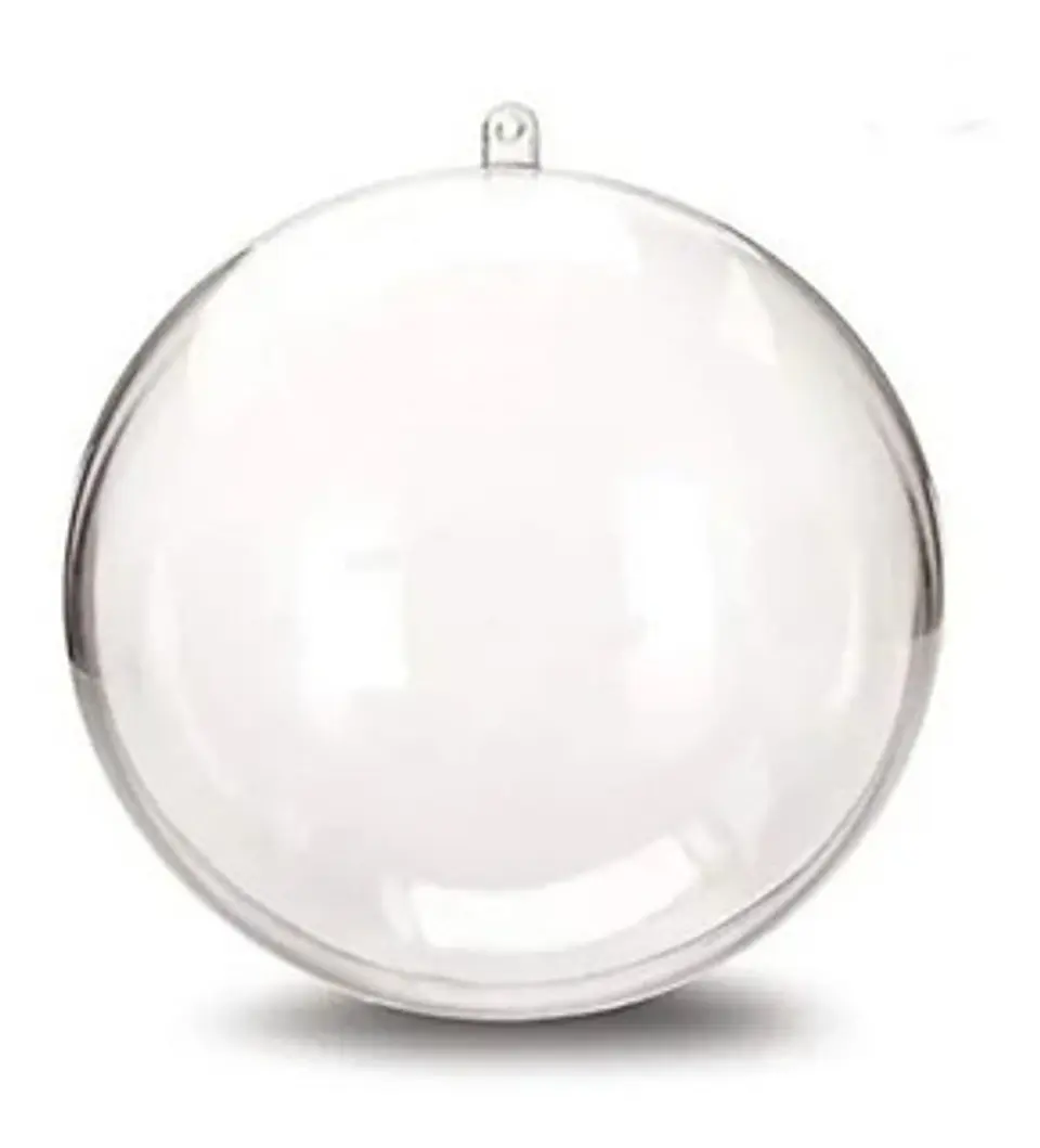 Esferas acrilica  transparente 8cm  por mayor (por embalaje de 500 unidades) 1