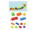 Bloques De Construcción Como Lego Jumbo 156 Pcs