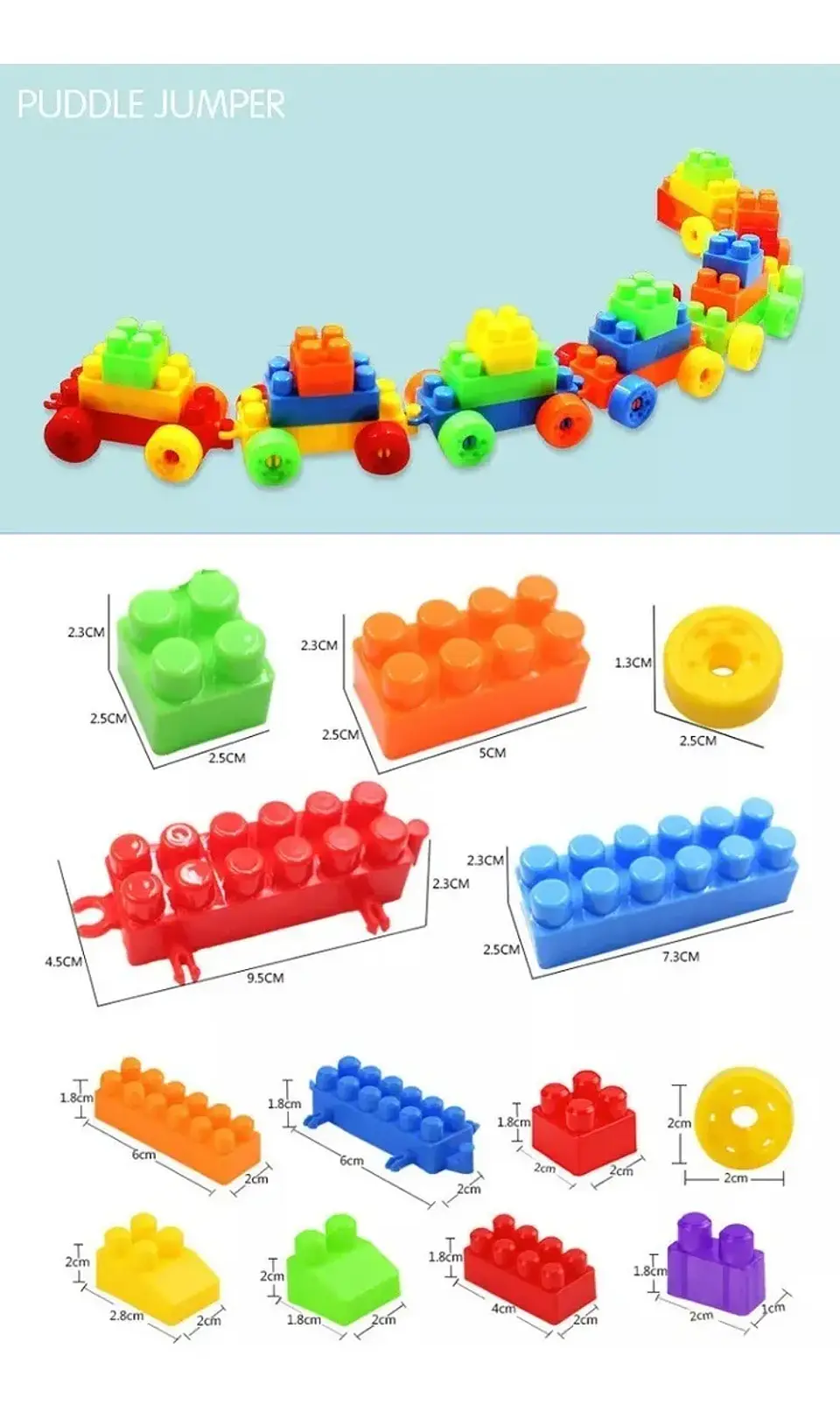 Bloques De Construcción Como Lego Jumbo 156 Pcs 3