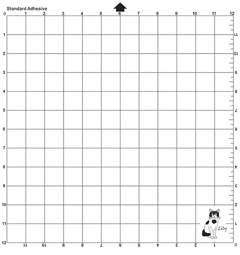 Tapete lily 12"x12" (30x30cm) para cameo 1, 2, 3 y 4