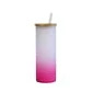 Vaso recto tapa Bambu 20 oz con bombilla sublimable - Miniatura 3