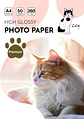  Papel Fotográfico Glossy A4 260gr 50 hojas  - Miniatura 2