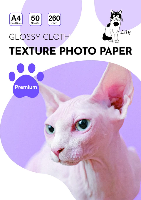 Papel para tarjeta  textura 260g 50 hojas glossy 