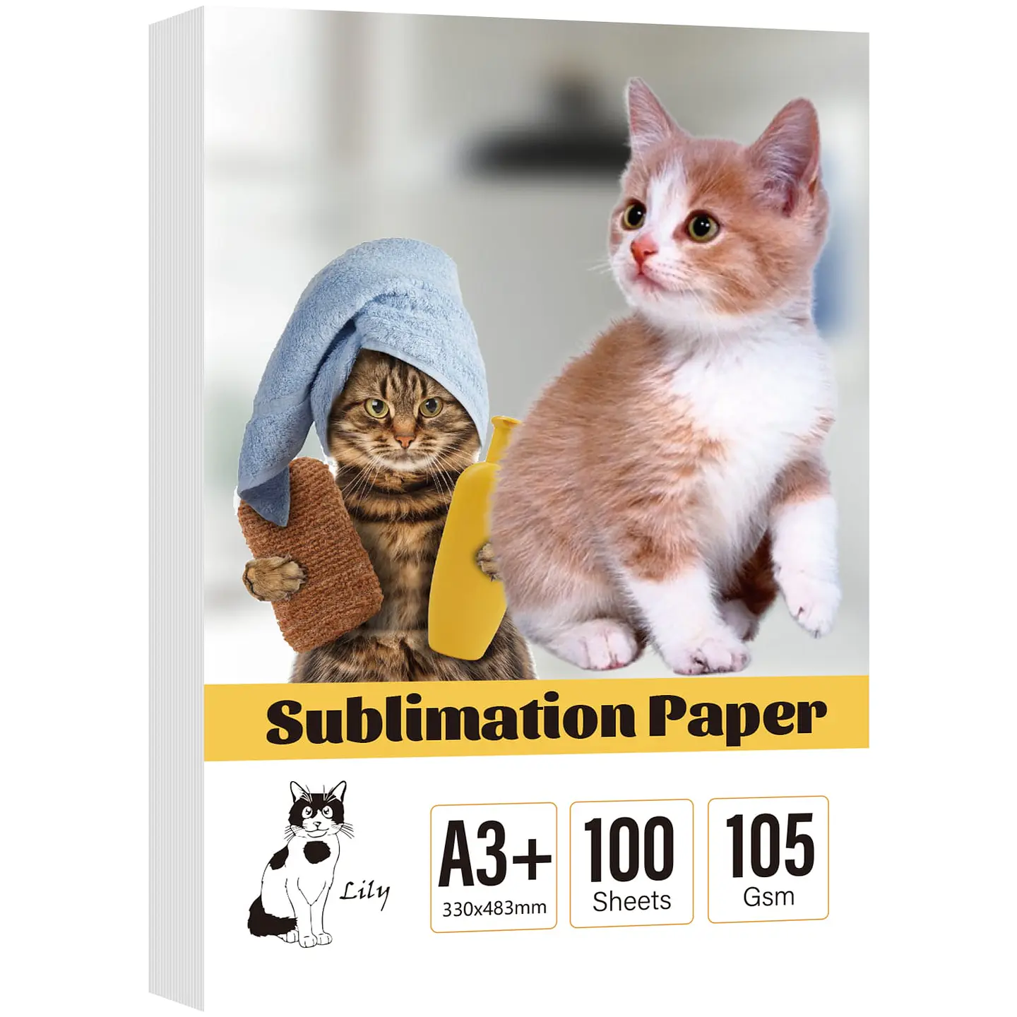 PAPEL SUBLIMACION 105 GRAMOS A3+ (33CMX48) 100 HOJAS 1