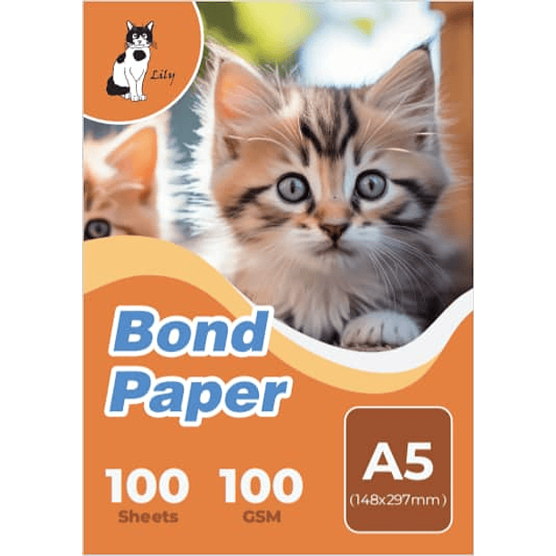 RESMA PAPEL BOND 105 GRAMOS A5 DE 100 HOJAS