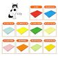RESMA DE PAPEL DE COLORES DE 70 GRAMOS 100 HOJAS - Miniatura 2