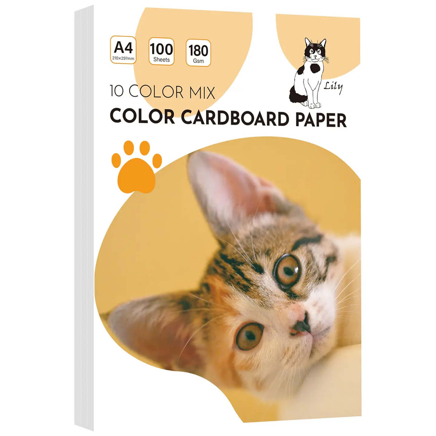 RESMA MIX DE CARTULINAS COLORES 180 GRAMOS 100 HOJAS 1