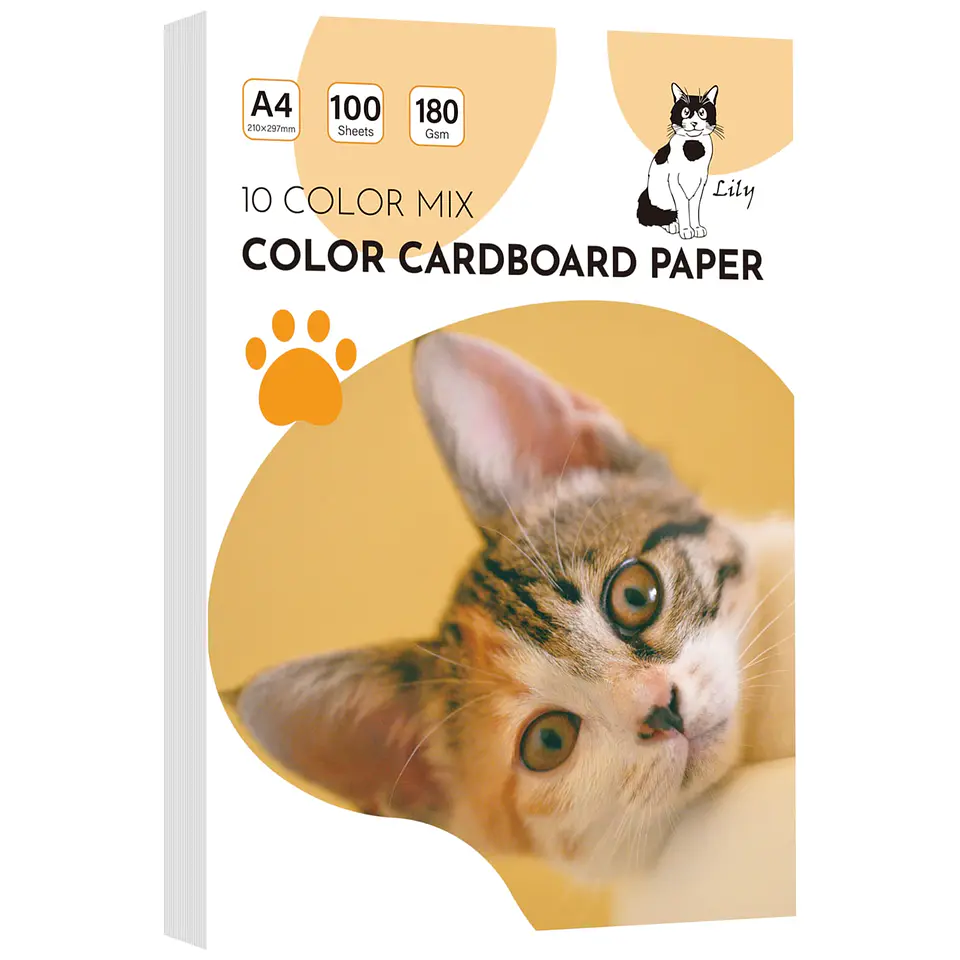 RESMA MIX DE CARTULINAS COLORES 180 GRAMOS 100 HOJAS 1