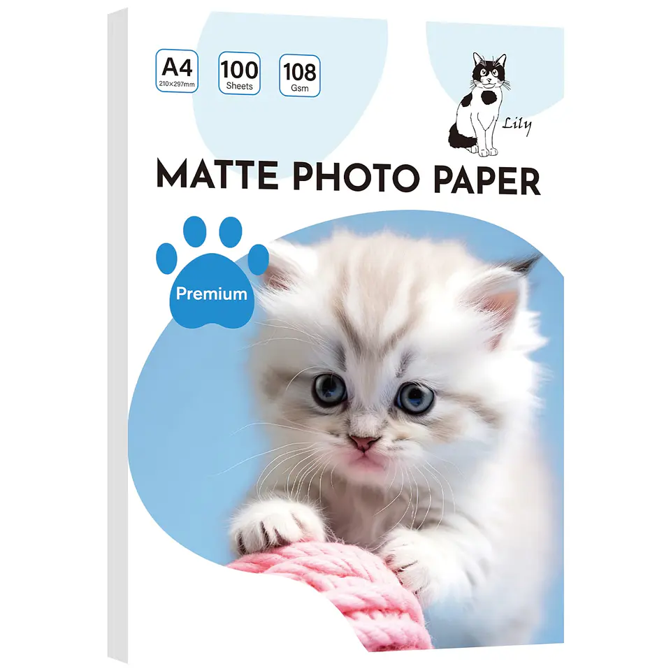  Papel Fotográfico Matte A4 108gr 100 Hojas 1