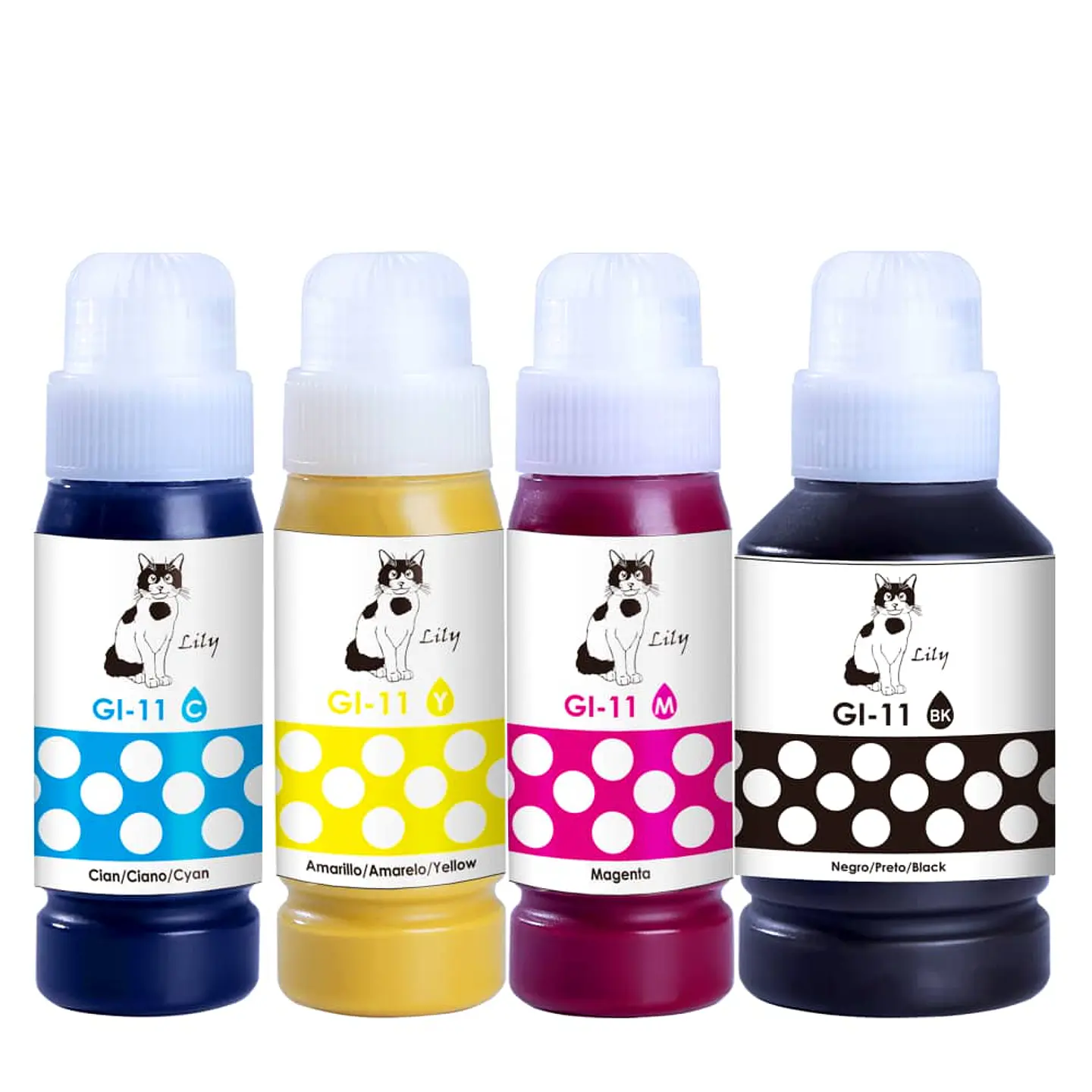 PACK 4 TINTAS ALTERNATIVAS G11 COMPATIBLES CON CANON G2160, G3160, G2170, G3170 1
