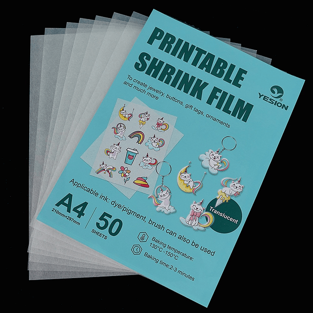 PAPEL IMPRIMIBLE ENCOGIBLE (SHRINK) A4 2