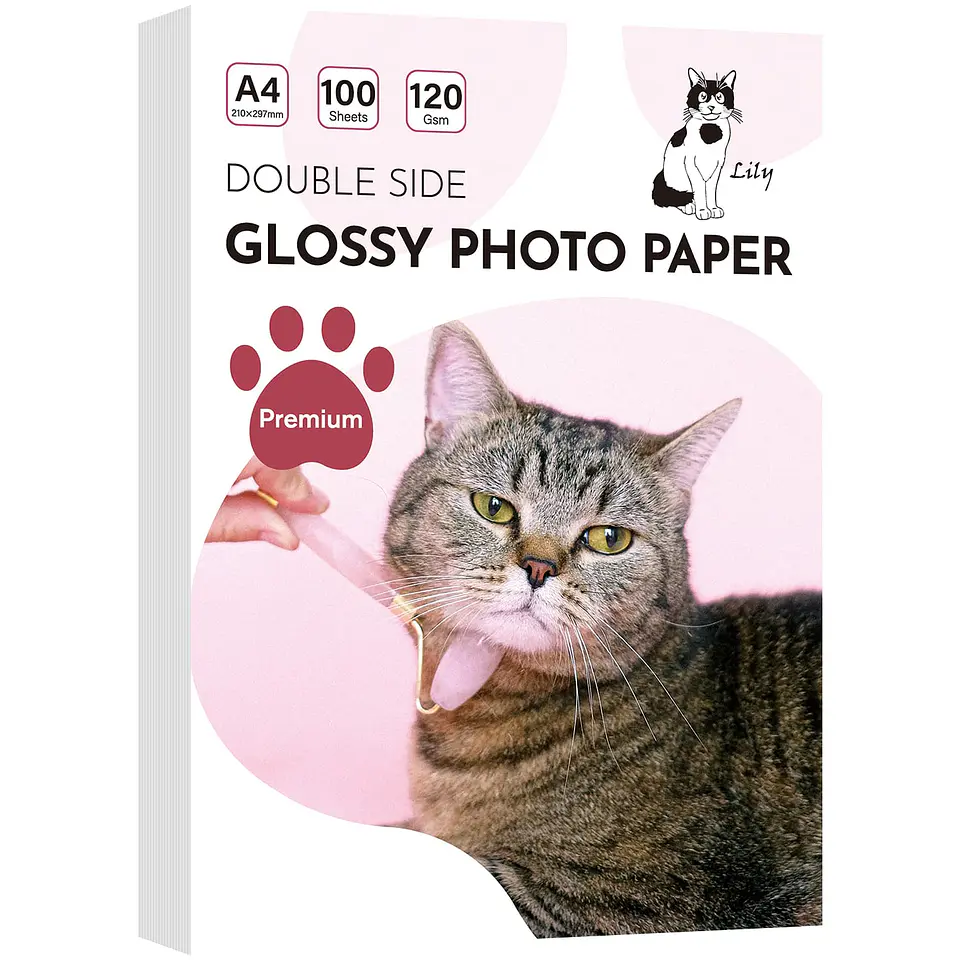  Papel Fotográfico Doble Cara Glossy A4 120gr 100 Hojas 1