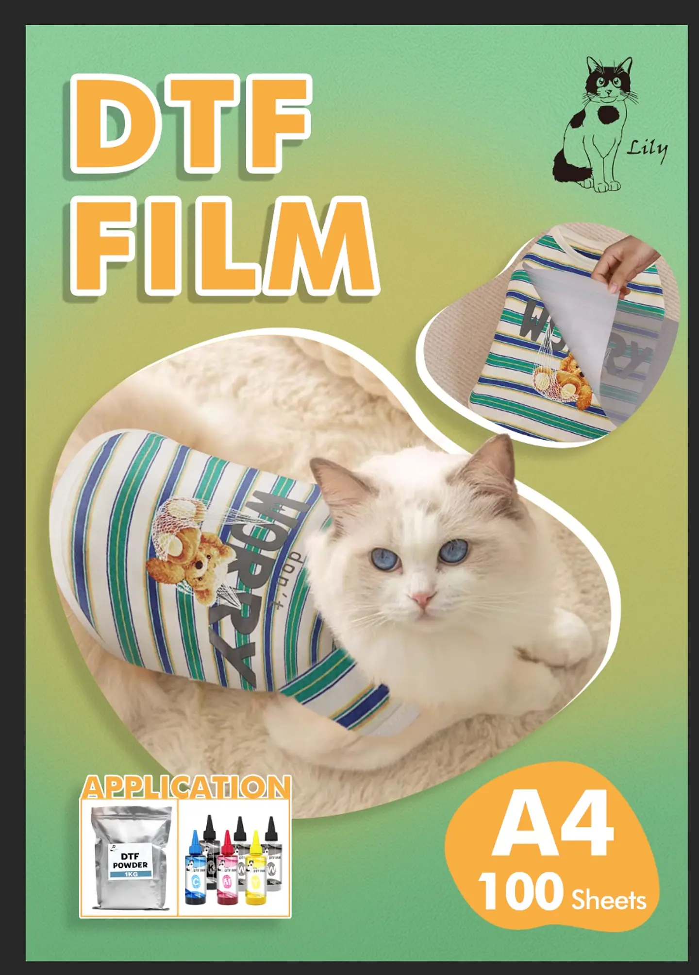 RESMA DTF FILM A4 100 HOJAS 1