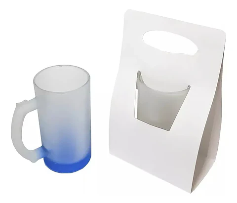 CAJA SUBLIMABLE PARA SHOPERO DE 16oz TIPO CINTA 