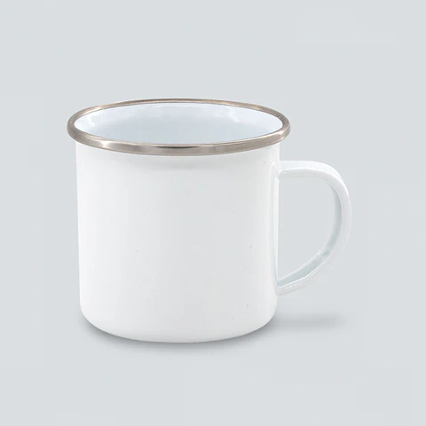 OFERTA Tazón Enlozado Borde Color  12 oz NO INCLUYE CAJA