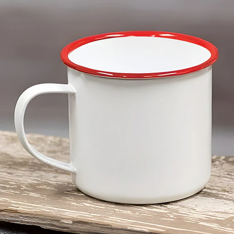 OFERTA Tazón Enlozado Borde Color  12 oz NO INCLUYE CAJA