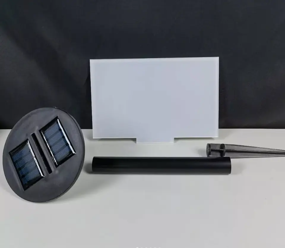 LETRERO SUBLIMABLE CON LUZ SOLAR PARA JARDINES 2