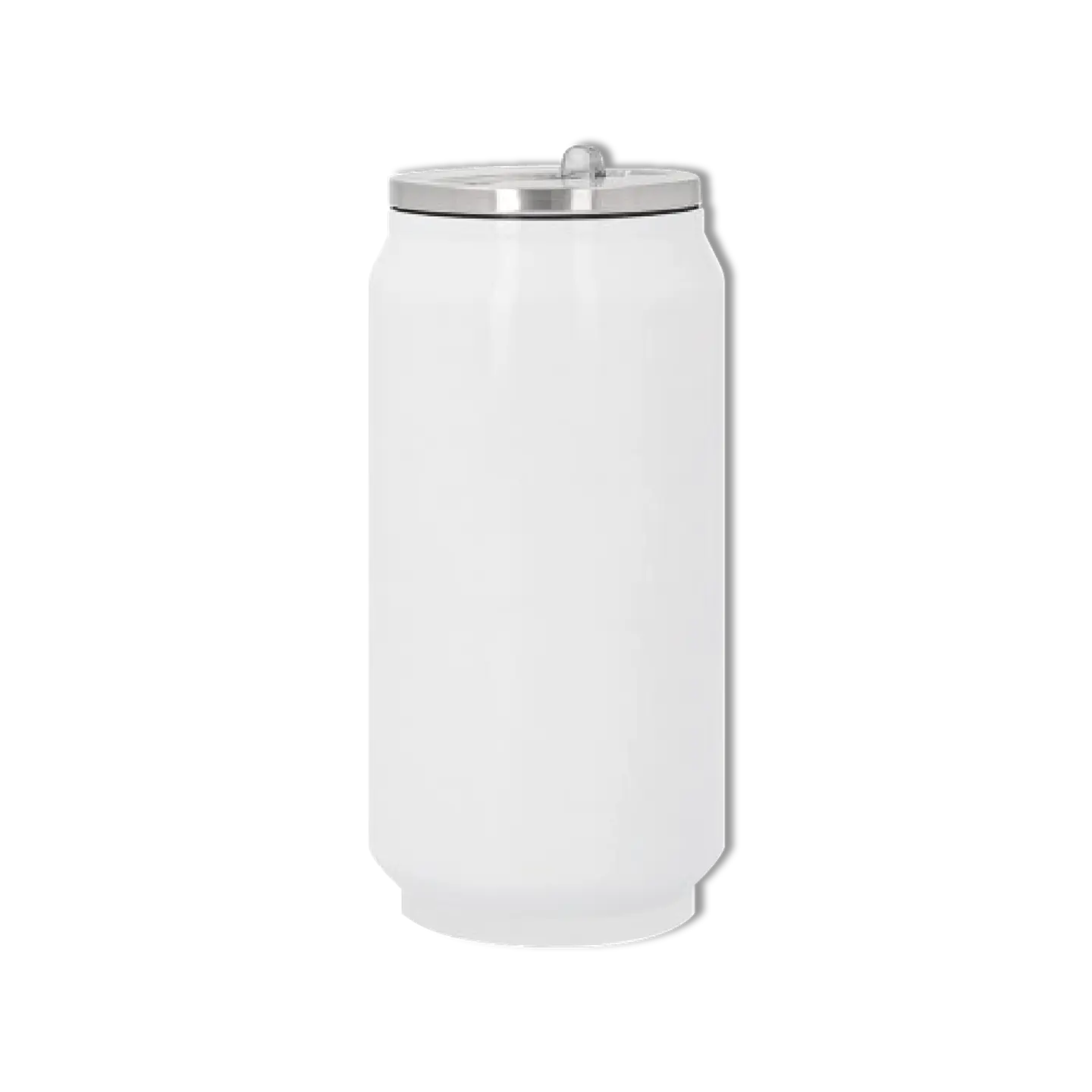 Botella con forma de  Lata Térmica Acero Inoxidable sublimacion blanca 2