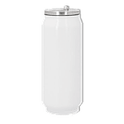 Botella con forma de  Lata Térmica Acero Inoxidable sublimacion blanca 3