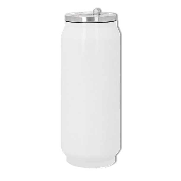 Botella con forma de  Lata Térmica Acero Inoxidable sublimacion blanca 3