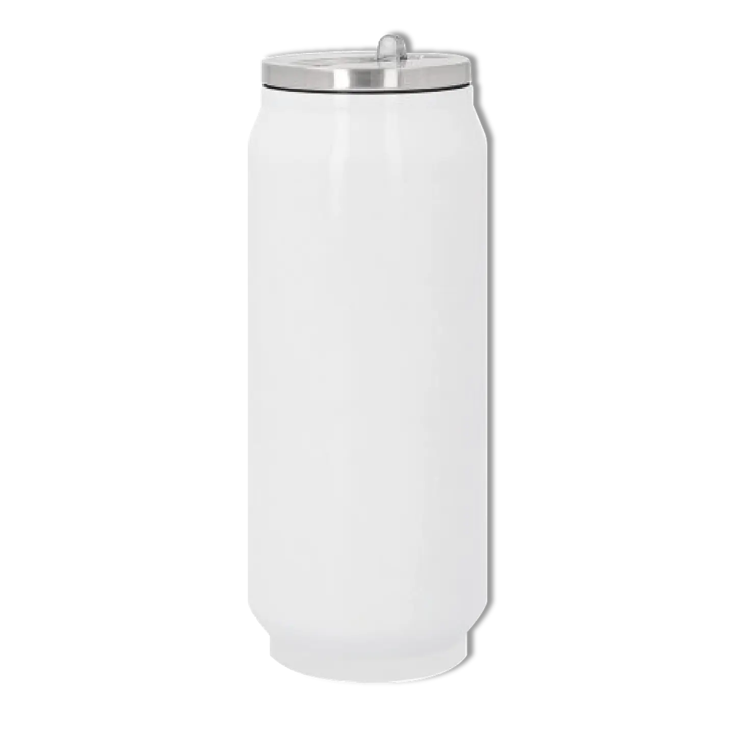 Botella con forma de  Lata Térmica Acero Inoxidable sublimacion blanca 3