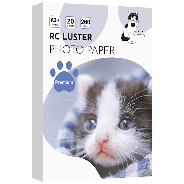 PAPEL FOTOGRAFICO RC LUSTER A3+ 20 HOJAS