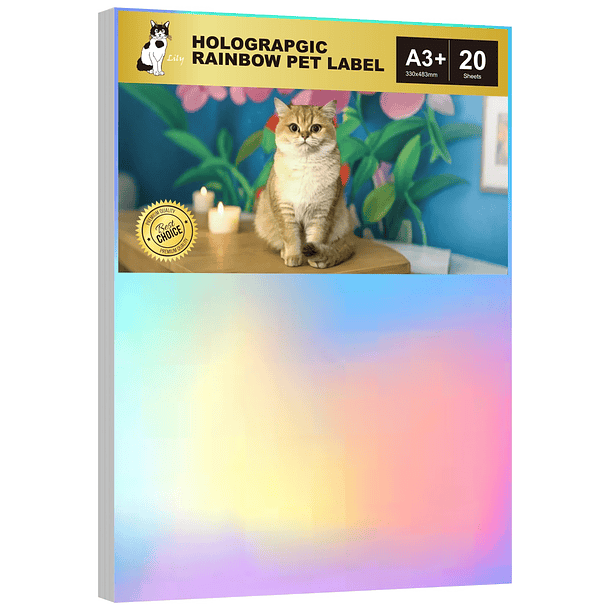 ADHESIVO HOLOGRAFICO  IMPRIMIBLE 20 HOJAS 2