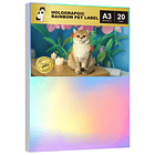 ADHESIVO HOLOGRAFICO  IMPRIMIBLE 20 HOJAS 3